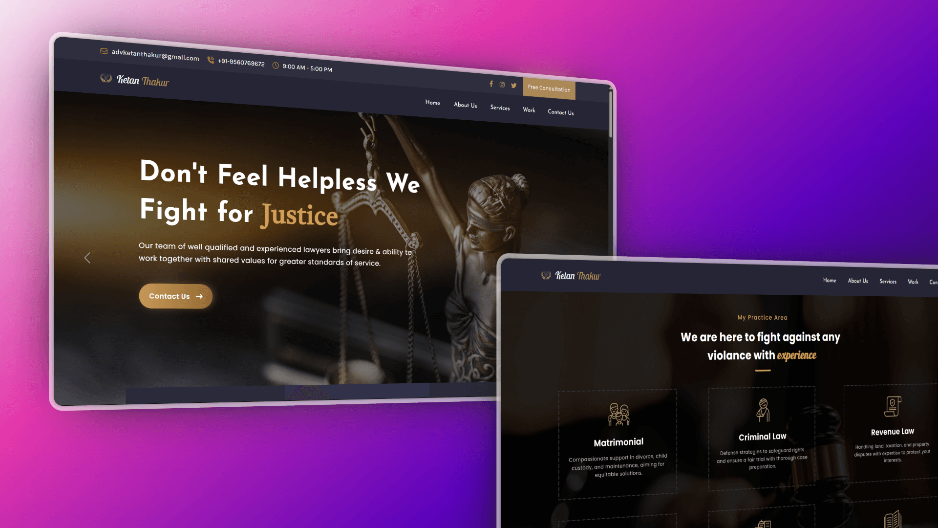 Law Professional Website